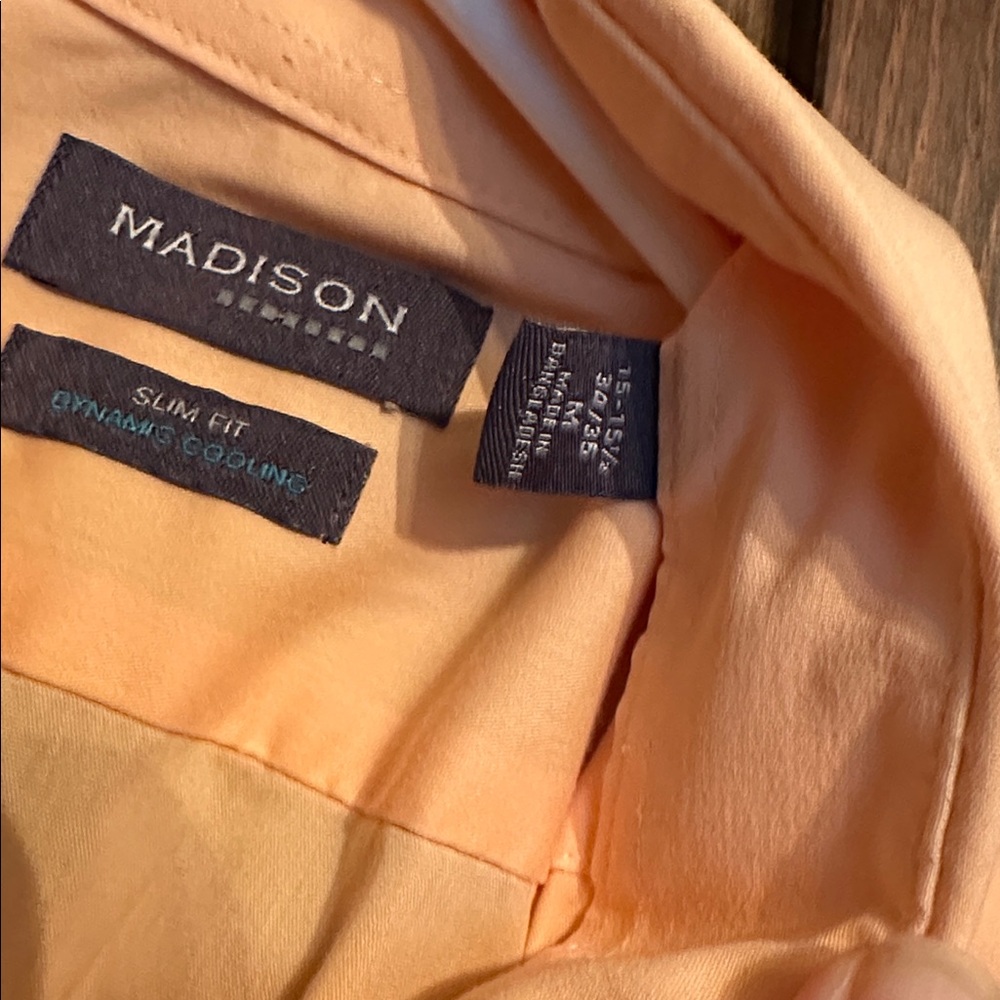 Madison Peach Button-Up Shirt - Picture 3 of 9